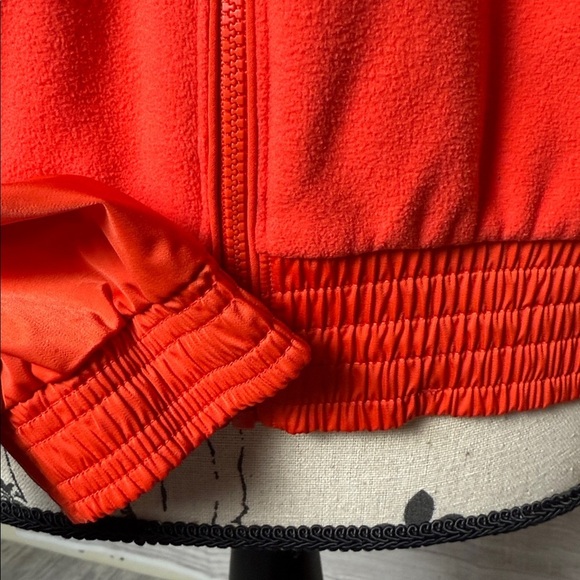 Athleta Coral Satin Track Jacket Size Small - Picture 5 of 6